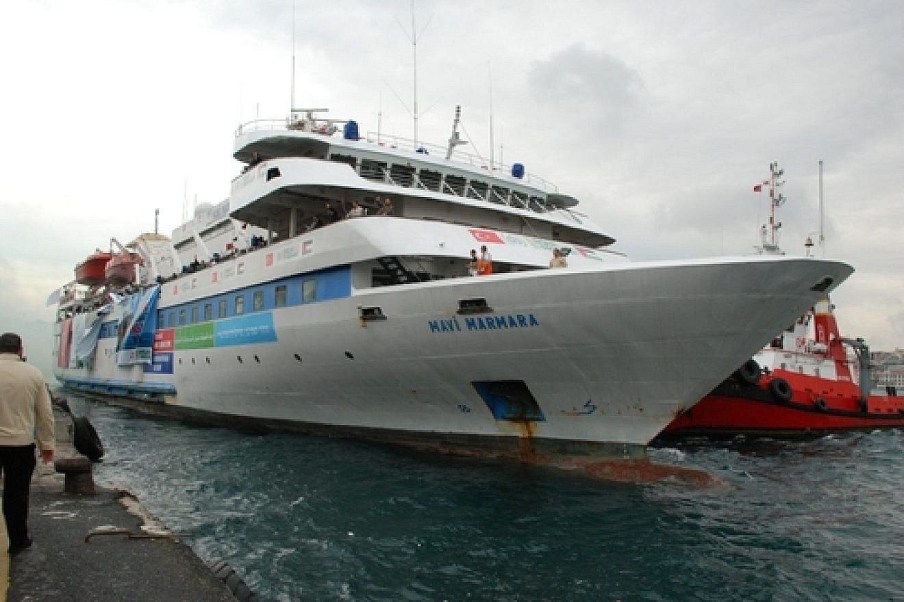 The “Mavi Marmara” leaves Antalya, Turkey, for Gaza on May 22, 2010. Nine days later, it was at the center of the Gaza flotilla incident that led to a deterioration in Israel-Turkey relations. Credit: Free Gaza Movement via Wikimedia Commons.