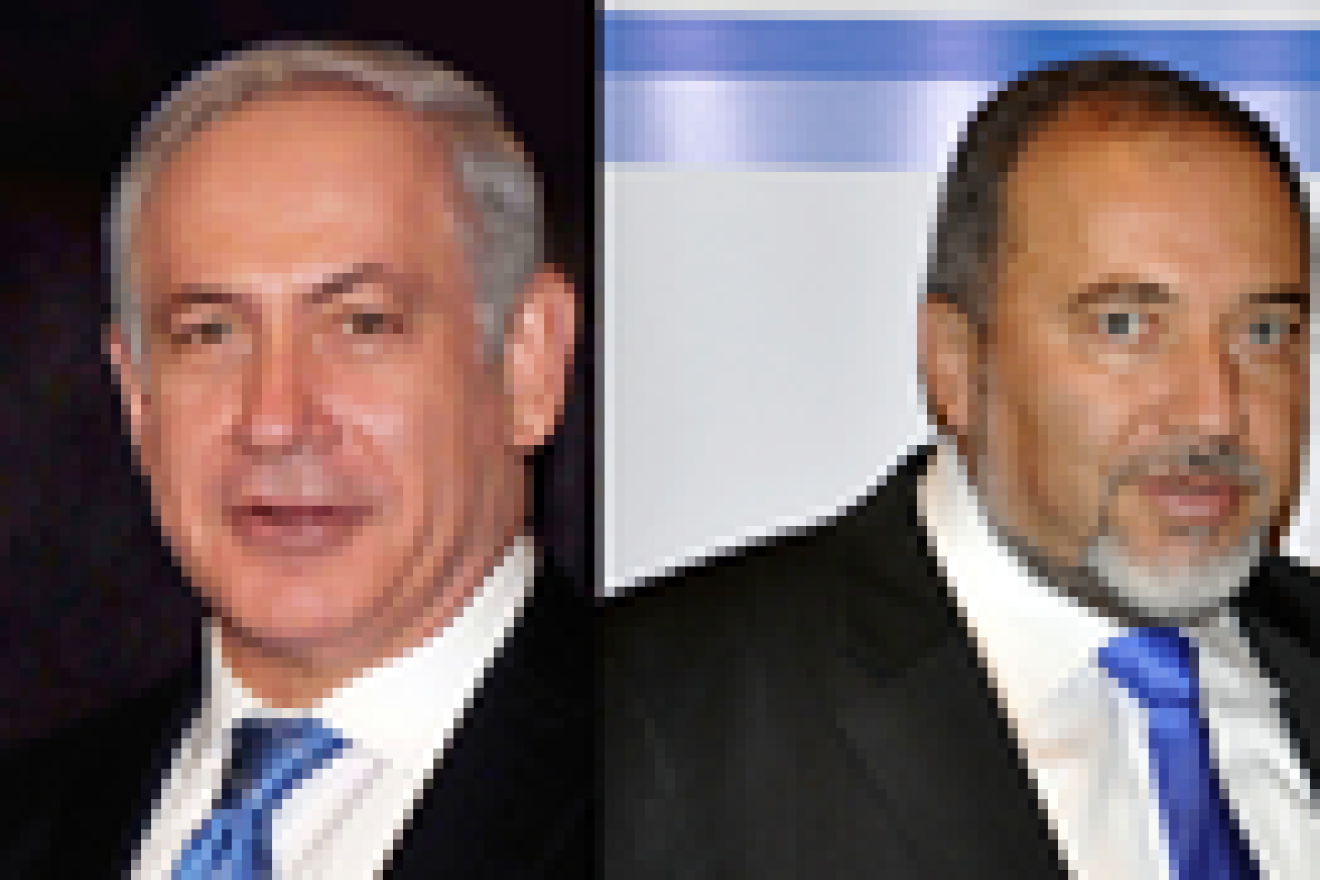 Click photo to download. Caption: Prime Minister Benjamin Netanyahu and Foreign Minister Avigdor Lieberman slammed the European Union for condemning Israeli construction and underemphasizing Hamas. Credit: Wikimedia Commons.