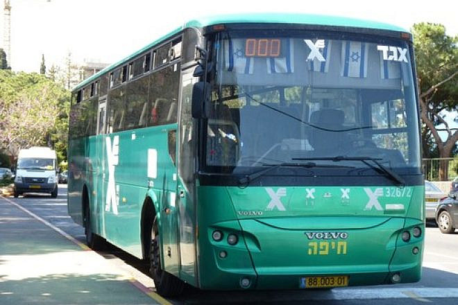 An Israeli Egged bus. Credit: Grauesel via Wikimedia Commons.