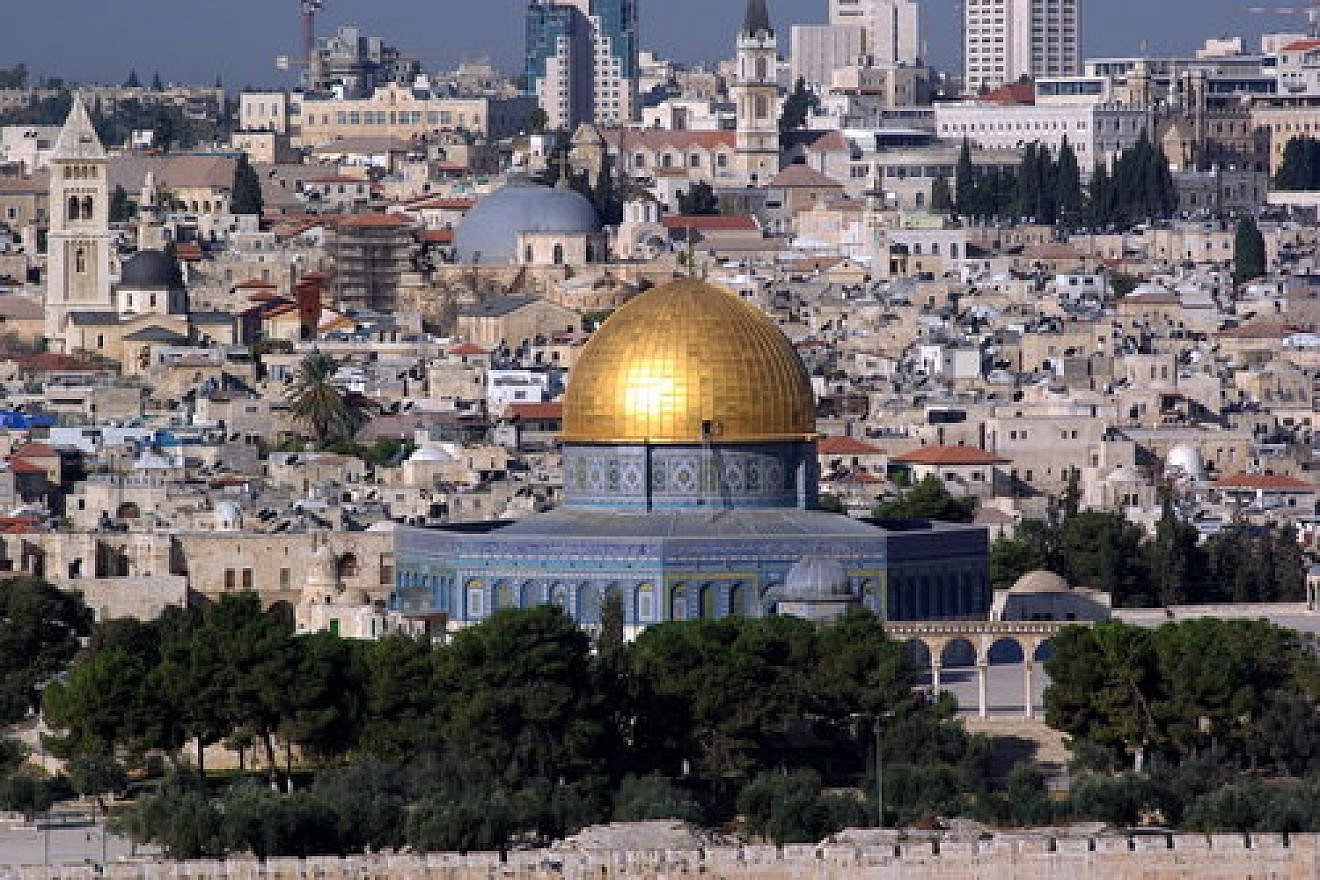 A view of Jerusalem, including the Dome of the Rock on the Temple Mount. Credit: Berthold Werner via Wikimedia Commons.