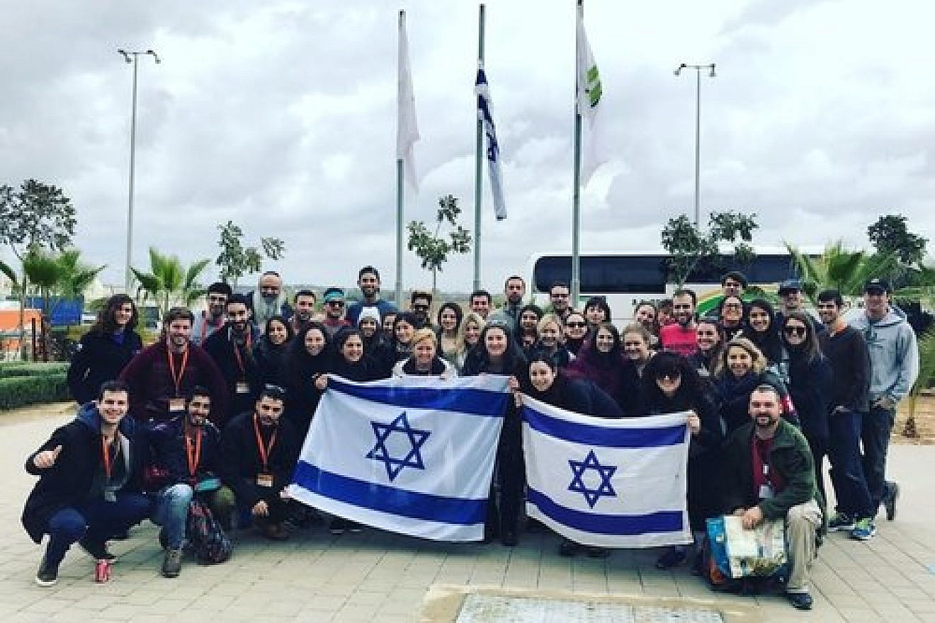 The recent Birthright trip led by Eliana Rudee. Credit: Courtesy of Eliana Rudee.