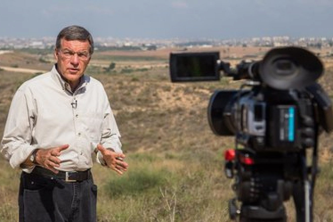 CBN's Chris Mitchell reporting from the frontline during Israel's Operation Protective Edge in 2014. Credit: CBN's Frontline Jerusalem.