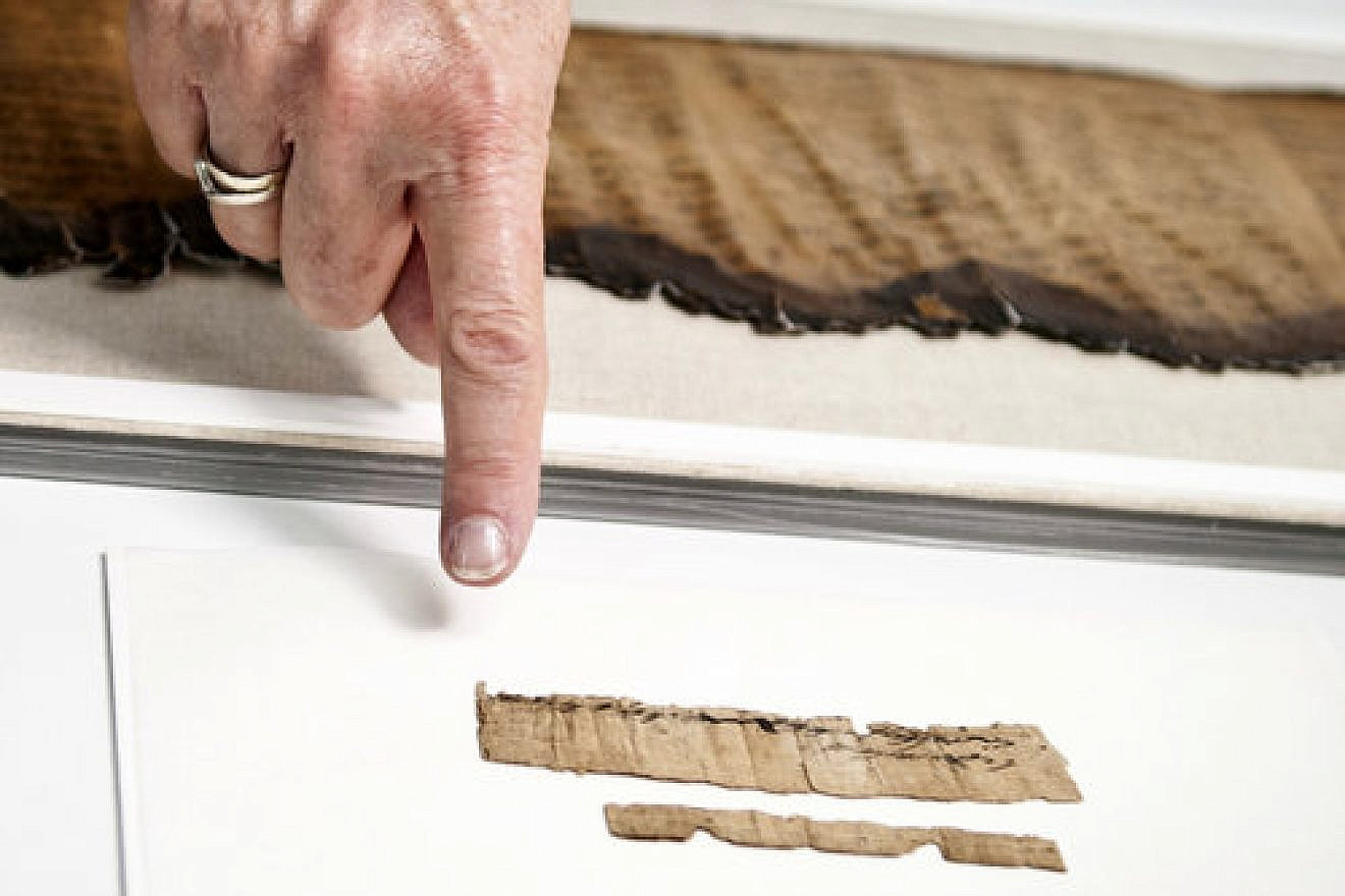 The rare document is preserved in the Israel Antiquities Authority's Dead Sea Scrolls lab. Credit: Shai Halevi, courtesy the IAA.