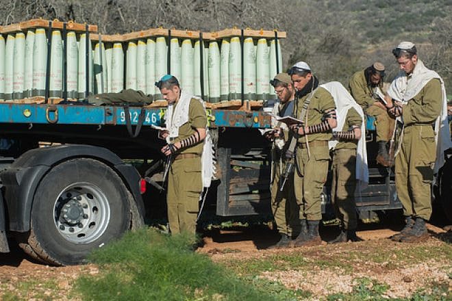 Israeli soldiers in the Golan Heights. Credit: Basal Awidat/Flash90.