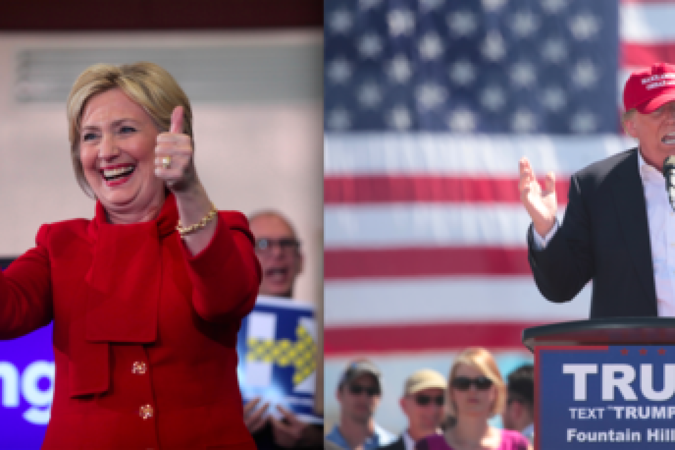 Click photo to download. Caption: The presumptive American presidential nominees from their parties, Hillary Clinton and Donald Trump. Credit: Gage Skidmore via Wikimedia Commons.