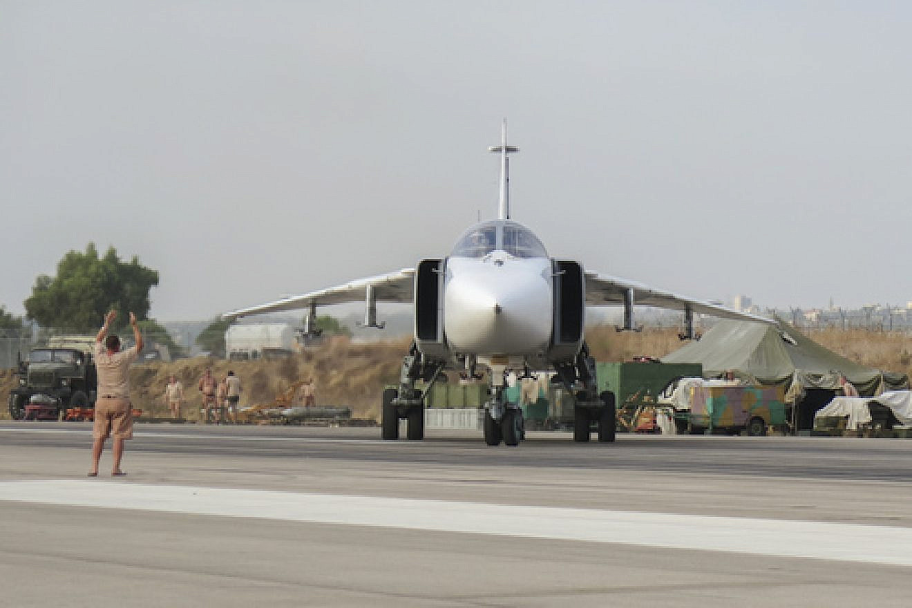 A Russia Sukoi Su-24 fighter jet in Latakia, Syria. Credit: Wikimedia Commons.