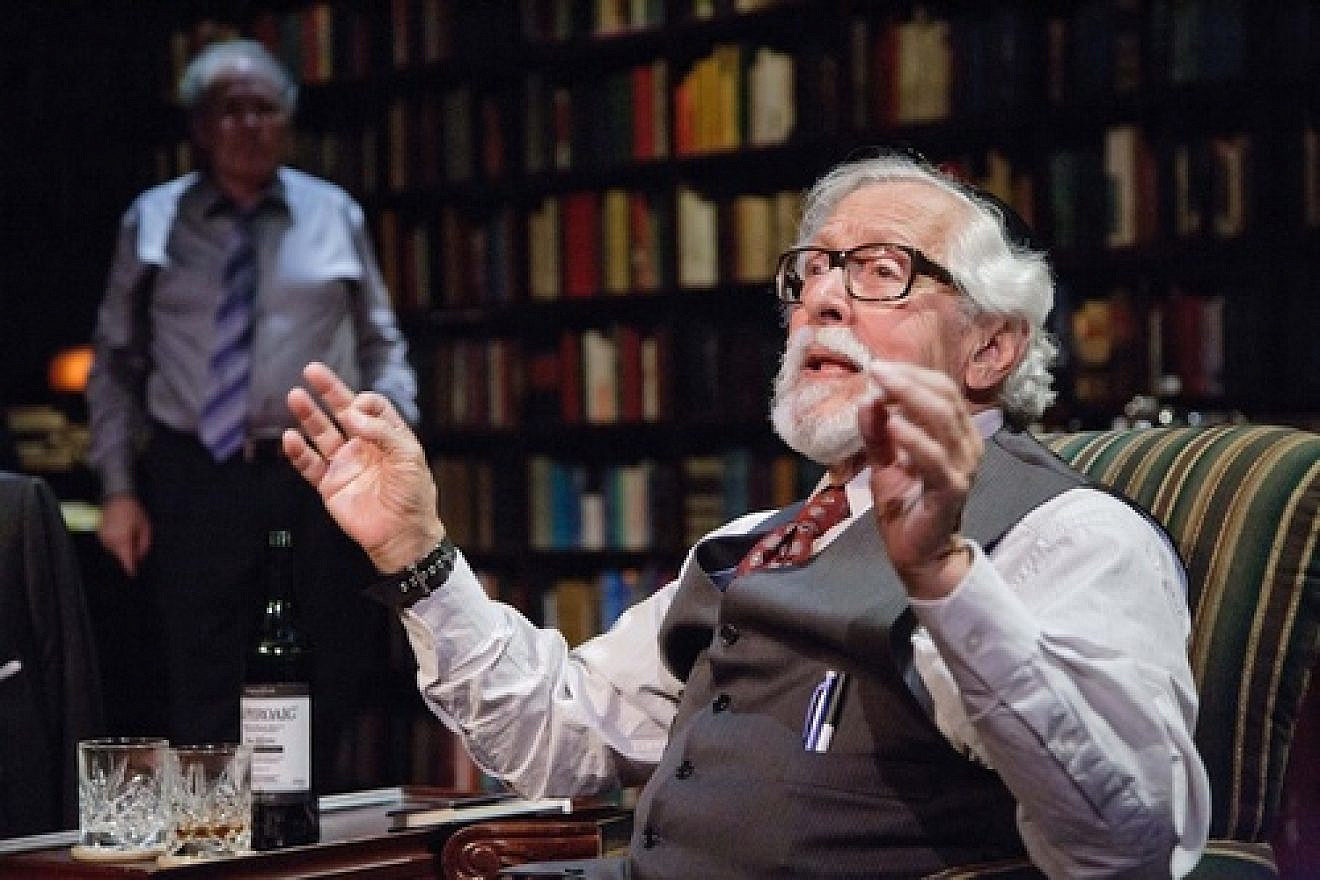 Click photo to download. Caption: Mike Nussbaum in Theater J's "Imagining Madoff." Theater J's artistic director, Ari Roth, was recently fired. Credit: C. Stanley Photography.
