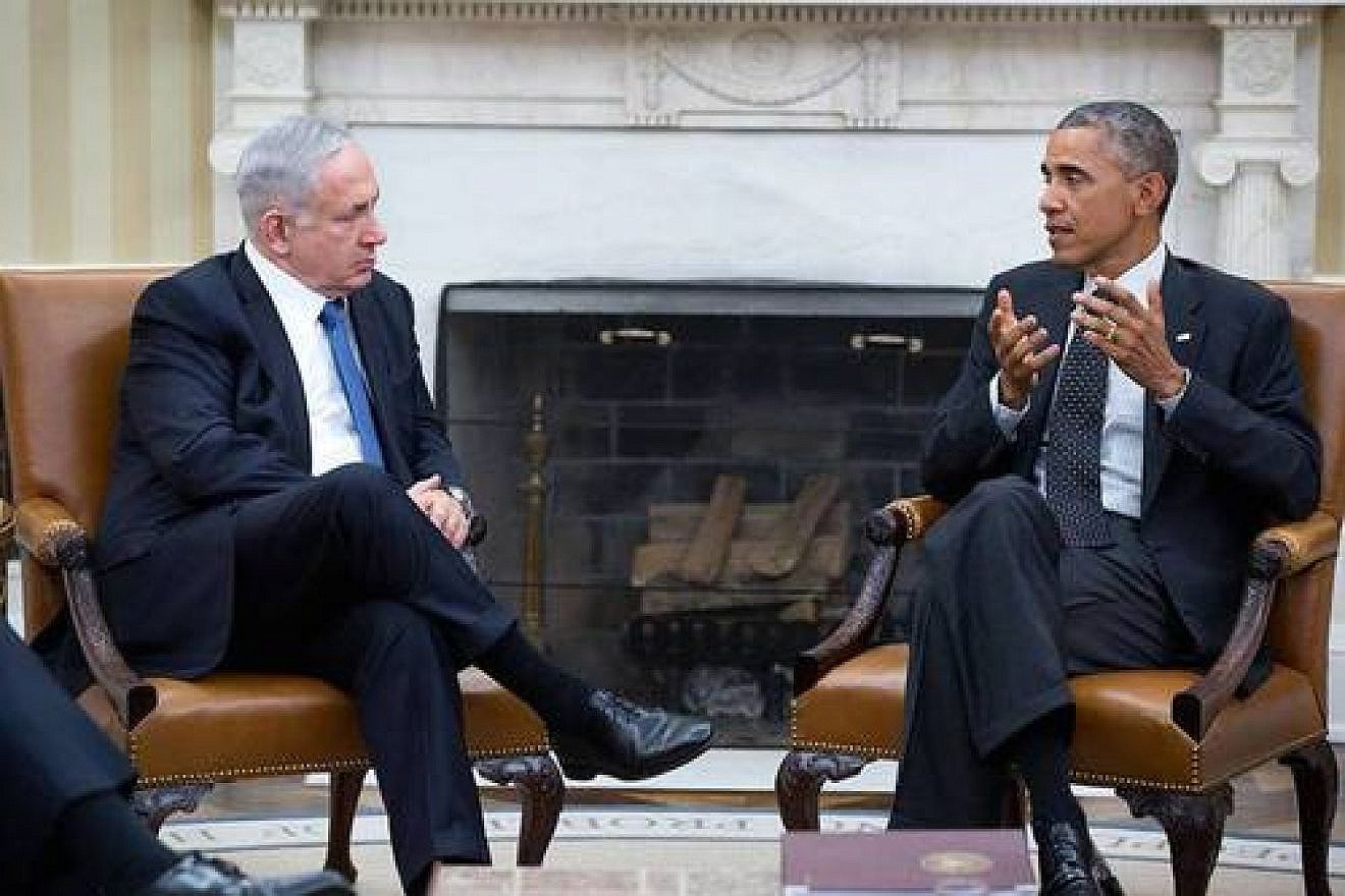 U.S. President Barack Obama with Israeli Prime Minister Benjamin Netanyahu in the Oval Office on Oct. 1, 2014. Credit: Official White House Photo by Pete Souza.