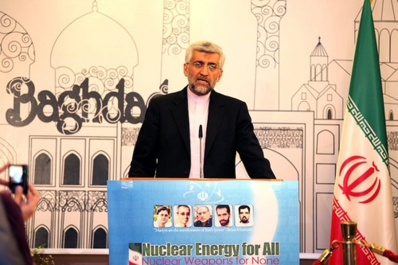 Iran's Chief Nuclear Negotiator Saeed Jalili speaks during a press conference after the end of the talks between envoys from Iran and six world powers about Tehran's nuclear program, in Baghdad, Iraq, May 24, 2012. Credit: EPA/ALI ABBAS.