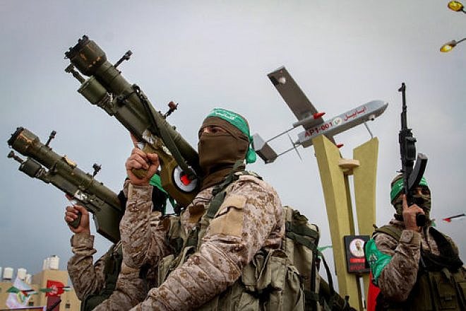 Hamas terrorists in southern Gaza, Jan. 31, 2017. Photo by Abed Rahim Khatib/Flash90.
