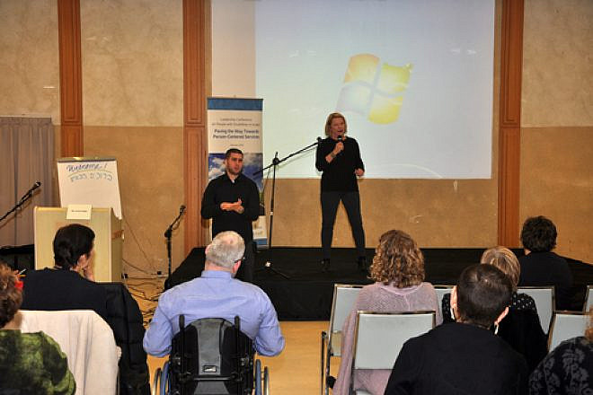 Click photo to download. Caption: At the pictured event in Israel on Feb. 8, Israel Unlimited—a partnership between the American Jewish Joint Distribution Committee (JDC), the Ruderman Family Foundation, and the Israeli government—collaborated with The Ted Arison Family Foundation and the U.S. Embassy in Israel to host a delegation of experts from The National Leadership Consortium at the University of Delaware. The experts addressed pressing issues in the field of disabilities. Credit: Courtesy JDC.