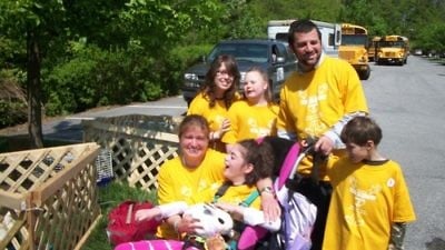 The Israeli Independence Day program of Gesher LaTorah, a Baltimore-based organization that uses a multi-sensory approach to convey Jewish lessons to individuals with special needs. Credit: Gesher LaTorah.