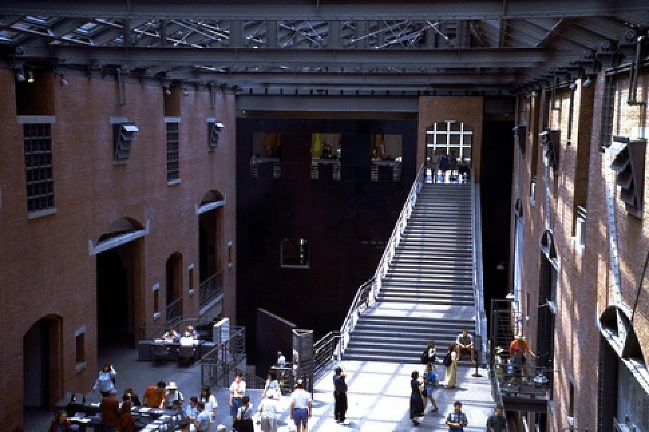 Click photo to download. Caption: The Hall of Witness at the U.S. Holocaust museum. Credit: Alan Gilbert, courtesy of USHMM Photo Archives.