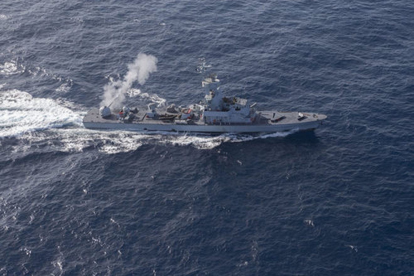 An Israeli Navy ship takes part in a NATO exercise hosted by the Greek Hellenic Navy in November. Credit: IDF Spokesperson’s Unit.