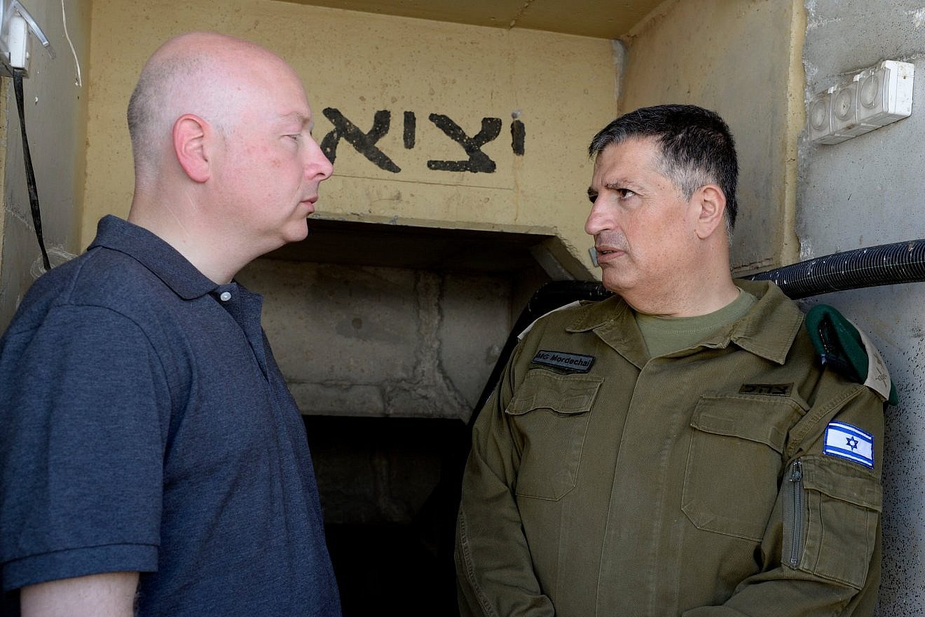 U.S. Special Representative for International Negotiations Jason Greenblatt visits a Hamas terror tunnel discovered by the Israel Defense Forces near the Israel-Gaza border, August 2017. Credit: Jason D. Greenblatt via Twitter.