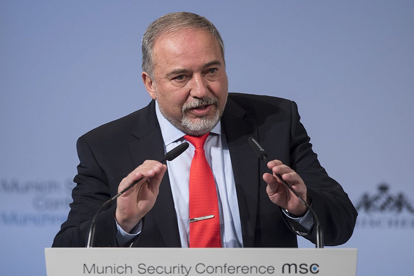 Israeli Defense Minister Avigdor Lieberman