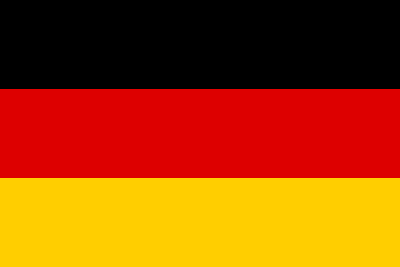 The flag of Germany. Credit: Wikimedia Commons.