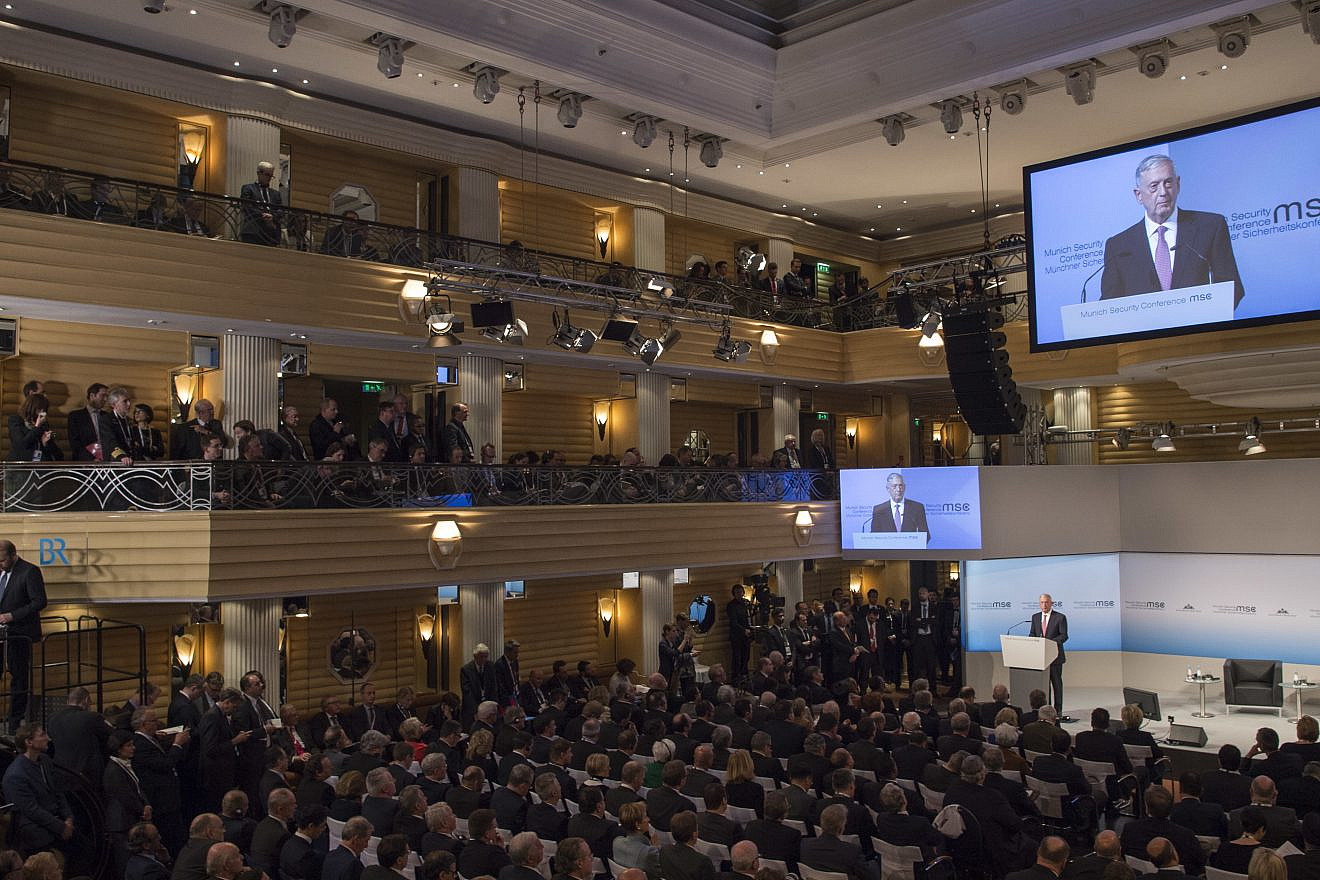Secretary of Defense Jim Mattis speaks at the Munich Security Conference in Munich, Germany, Feb. 17, 2017. Credit: Department of Defense photo by U.S. Air Force Tech. Sgt. Brigitte N. Brantley