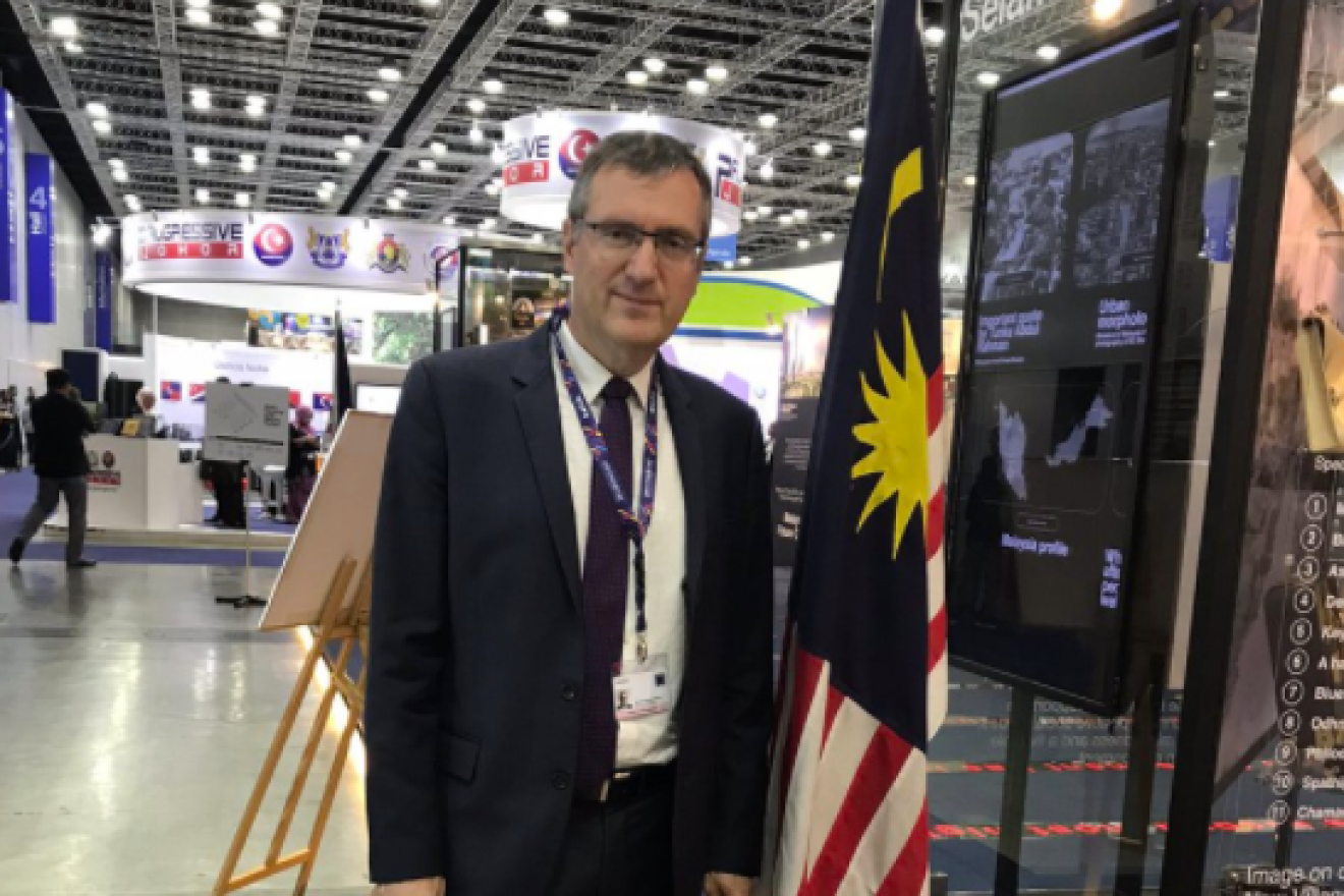 David Roet at U.N. Habitat Conference in Malaysia. Credit: Twitter.