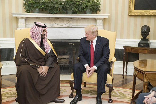 U.S. President Donald Trump meets with Saudi Arabia's Crown Prince Mohammad bin Salman at the White House, on March 14, 2017. Credit: White House Photo/Shealah Craighead.