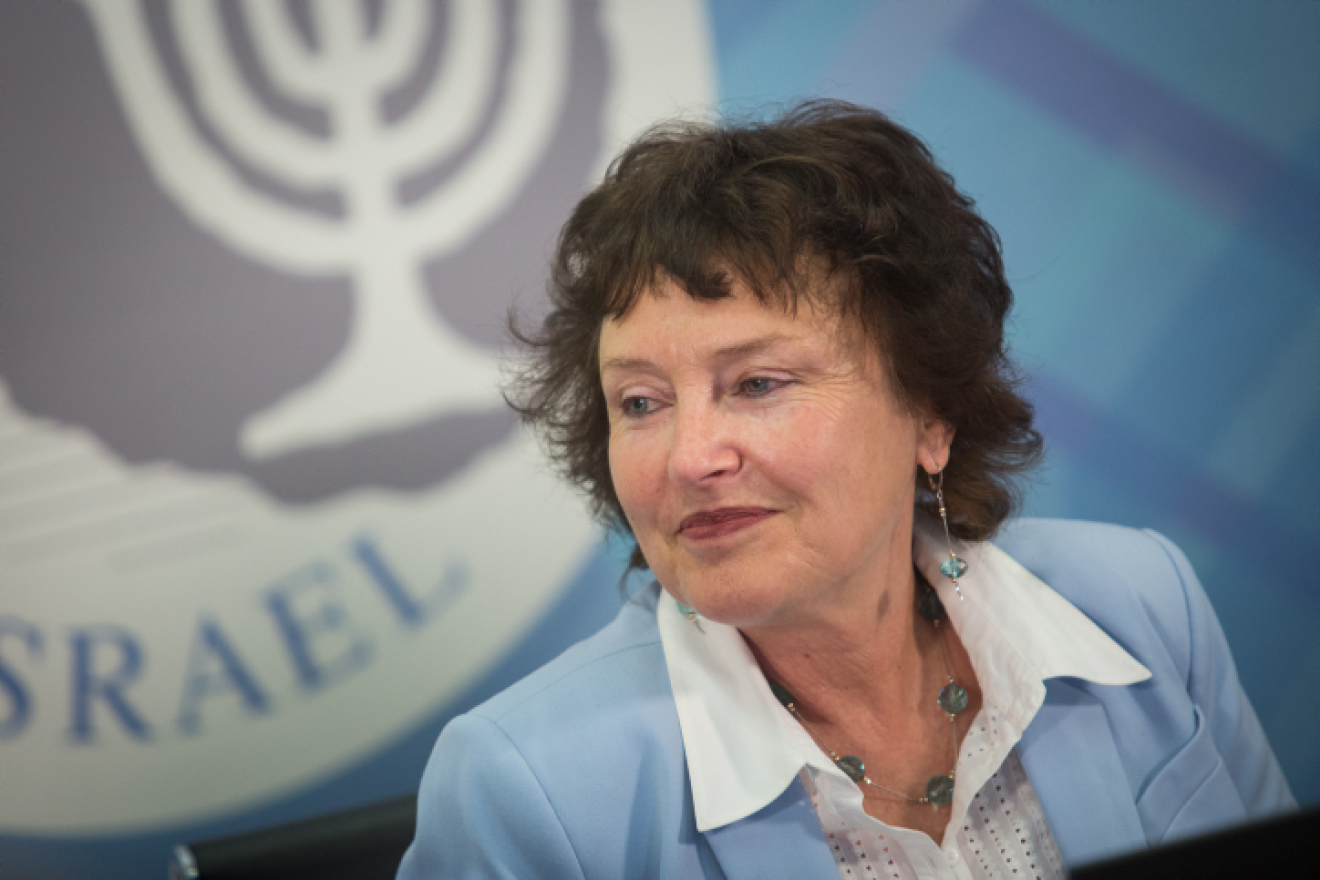 Bank of Israel chief Karnit Flug speaks at a press conference in Jerusalem on March 28, 2018, during the presentation of the Israel bank's annual report. Photo by Hadas Parush/Flash90.