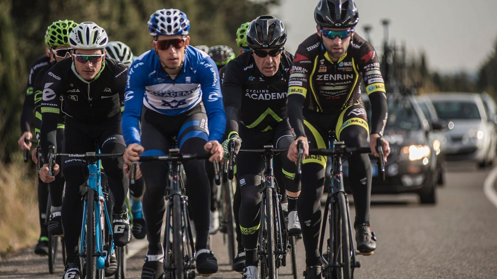 Sylvan Adams training with Israel Cycling Academy. Credit: Israel Cycling Academy.