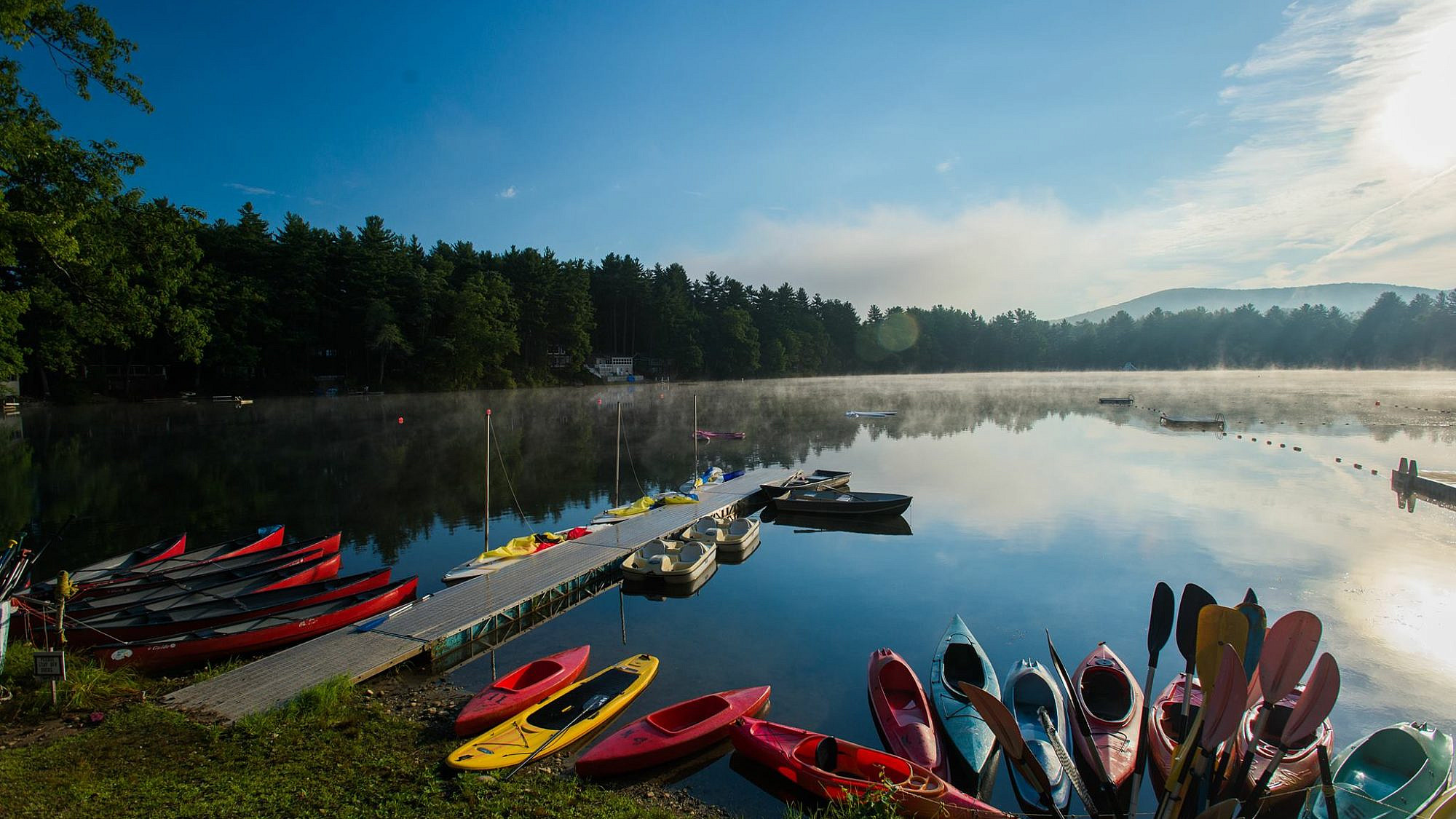 A lake in Camp Ramah in New England. Credit: Courtesy.