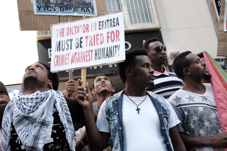 Riot breaks out at Eritrean demonstration against violence in South Tel ...