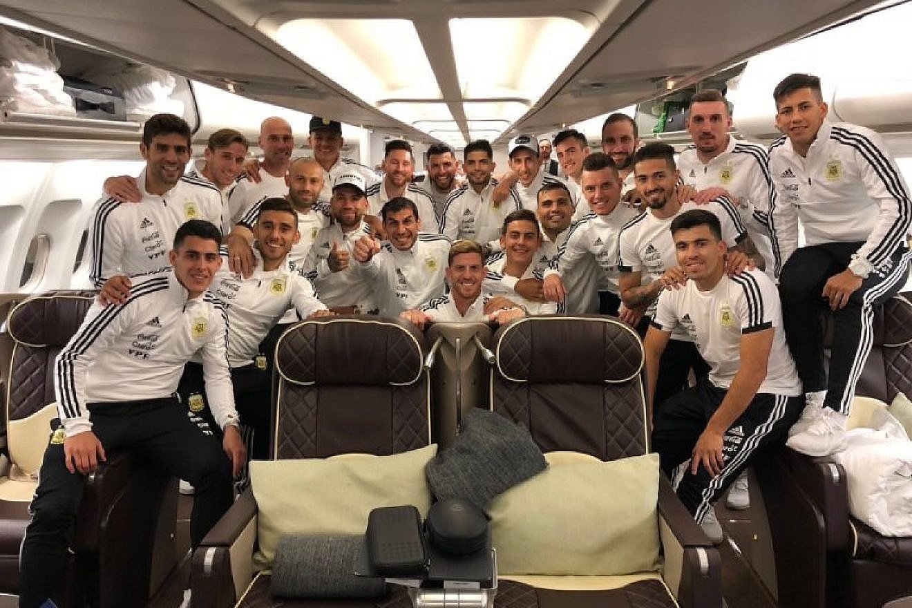 The Argentine World Cup team. Credit: Lionel Messi’s Facebook page.
