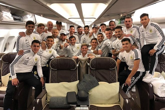The Argentine World Cup team. Credit: Lionel Messi’s Facebook page.