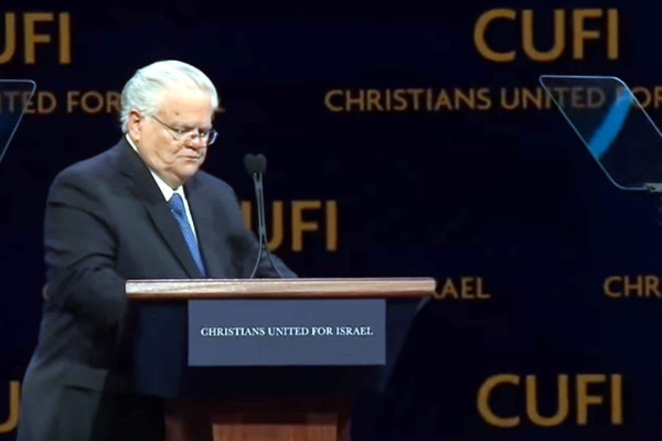 Pastor John Hagee at the 13th annual CUFI summit, held from July 23-24, 2018. Screenshot: YouTube.