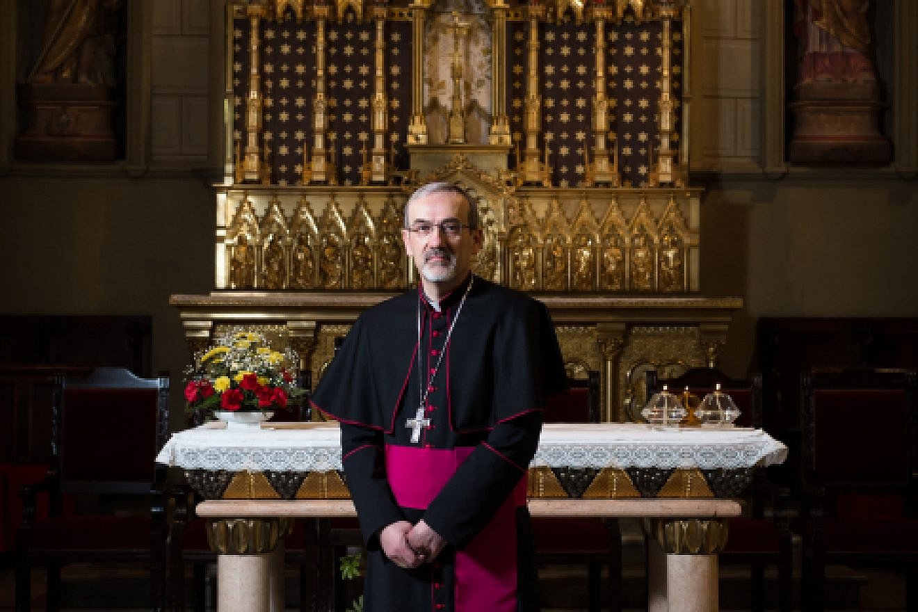 Portrait of Pierbattista Pizzaballa, Apostolic Administrator Latin Patriarchate of Jerusalem on Feb. 21, 2016. Photo by Sebi Berens/Flash90.