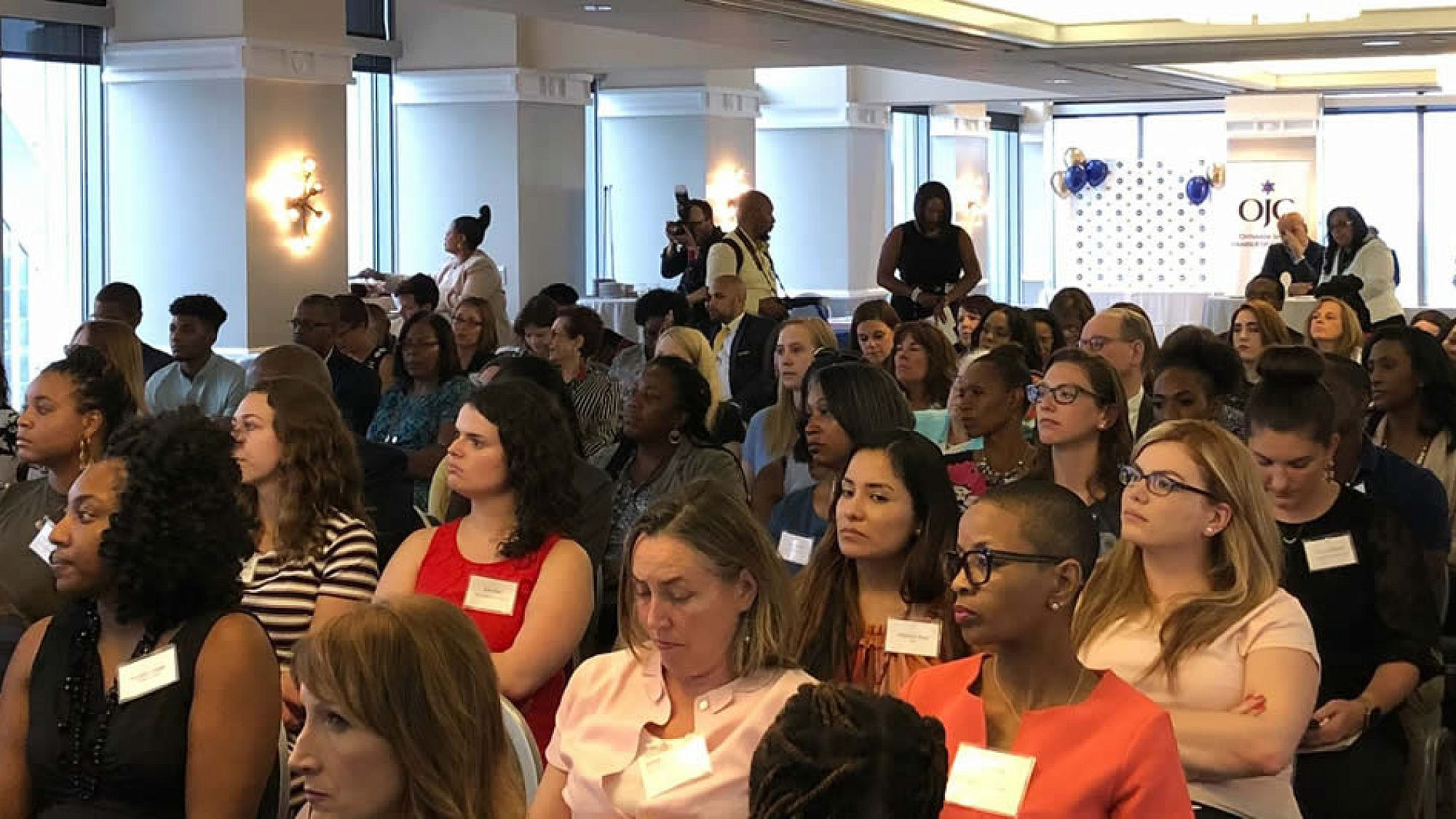 Some 200 young professionals gathered in Philadelphia on July 31 for the “Honoring Lauren Simmons, the Lone Woman on Wall Street: Empowering Minorities” event on  July 31, 2018. Credit: Orthodox Jewish Chamber of Commerce.