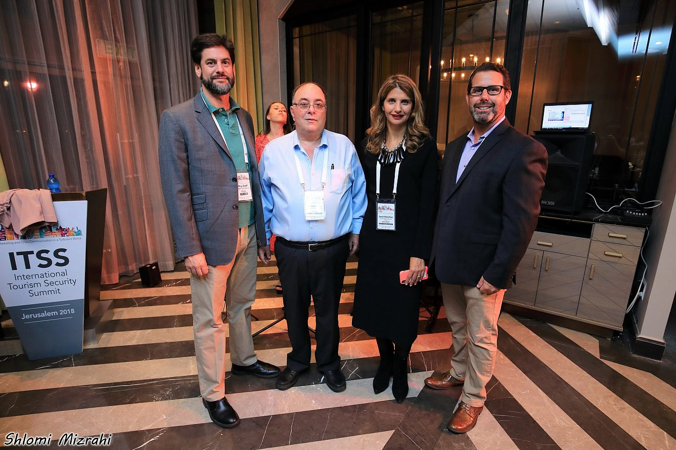 From left: Roy Graff, managing director, Europe, Africa and Middle East (EMEA); Dragon Trail Interactive representative Michaela Mentasti; Brig.-Gen. (Ret.) and former IDF Spokesperson Avi Benayahu; and CEO and owner of BNAYAHU Strategy Shlomi Mizrahi.