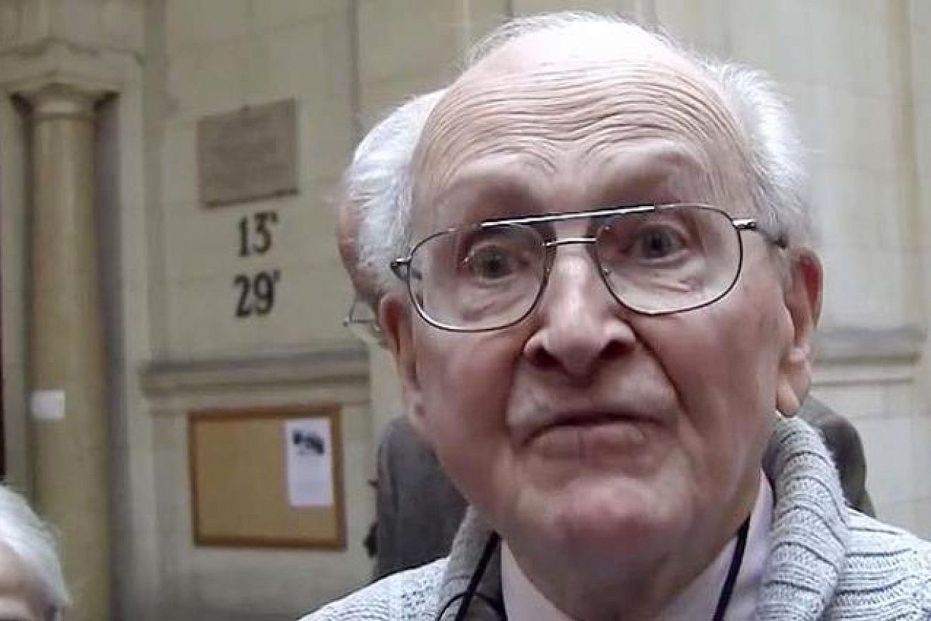 Robert Faurisson. Credit: Youtube screenshot.