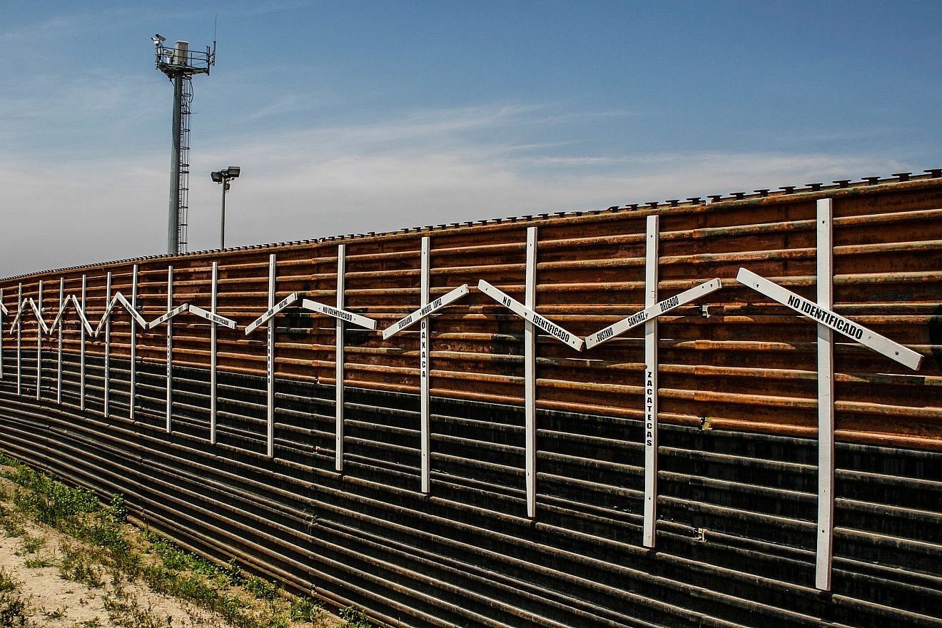 The border wall between Tijuana, Mexico and San Diego. Credit: Wikimedia Commons.