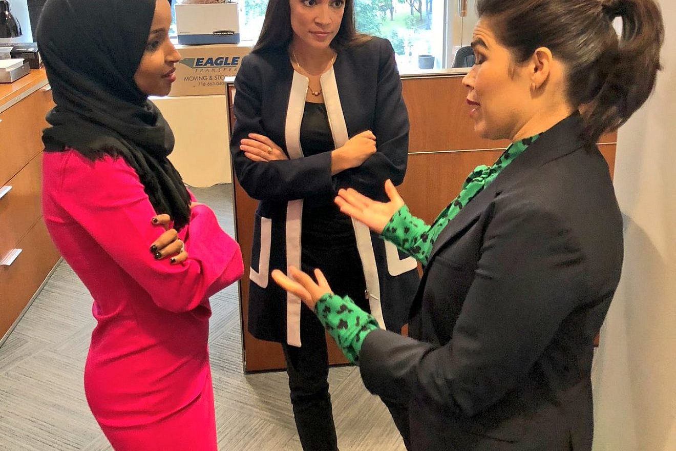 Congresswoman-elect Alexandria Ocasio-Cortez (D-N.Y.) with (left) Ilhan Omar (D-Minn.) together during their campaigns. Source: Alexandria Ocasio-Cortez via Twitter.
