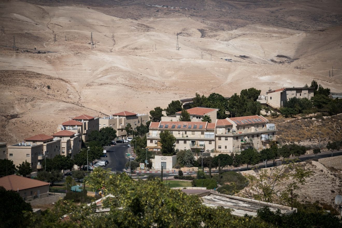 The city of Ma’ale Adumim, located four miles from Jerusalem’s municipal boundary, Oct. 3, 2017. Photo by Hadas Parush/Flash90.