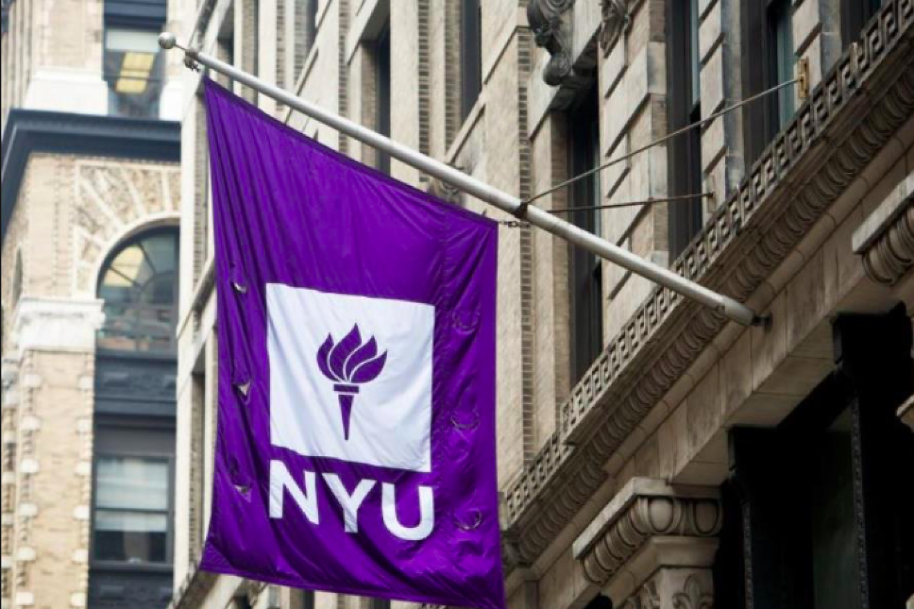 New York University flag. Source: Screenshot.