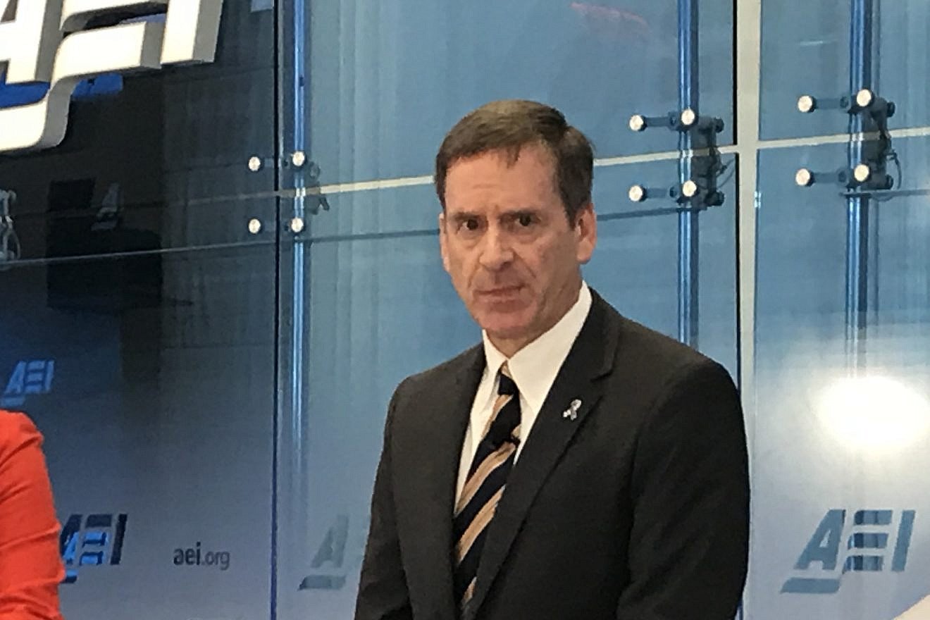 U.S. Agency for International Development Administrator Mark Green addresses the American Enterprise Institute in Washington, D.C., on Dec. 12, 2018. Credit: Jackson Richman/JNS.