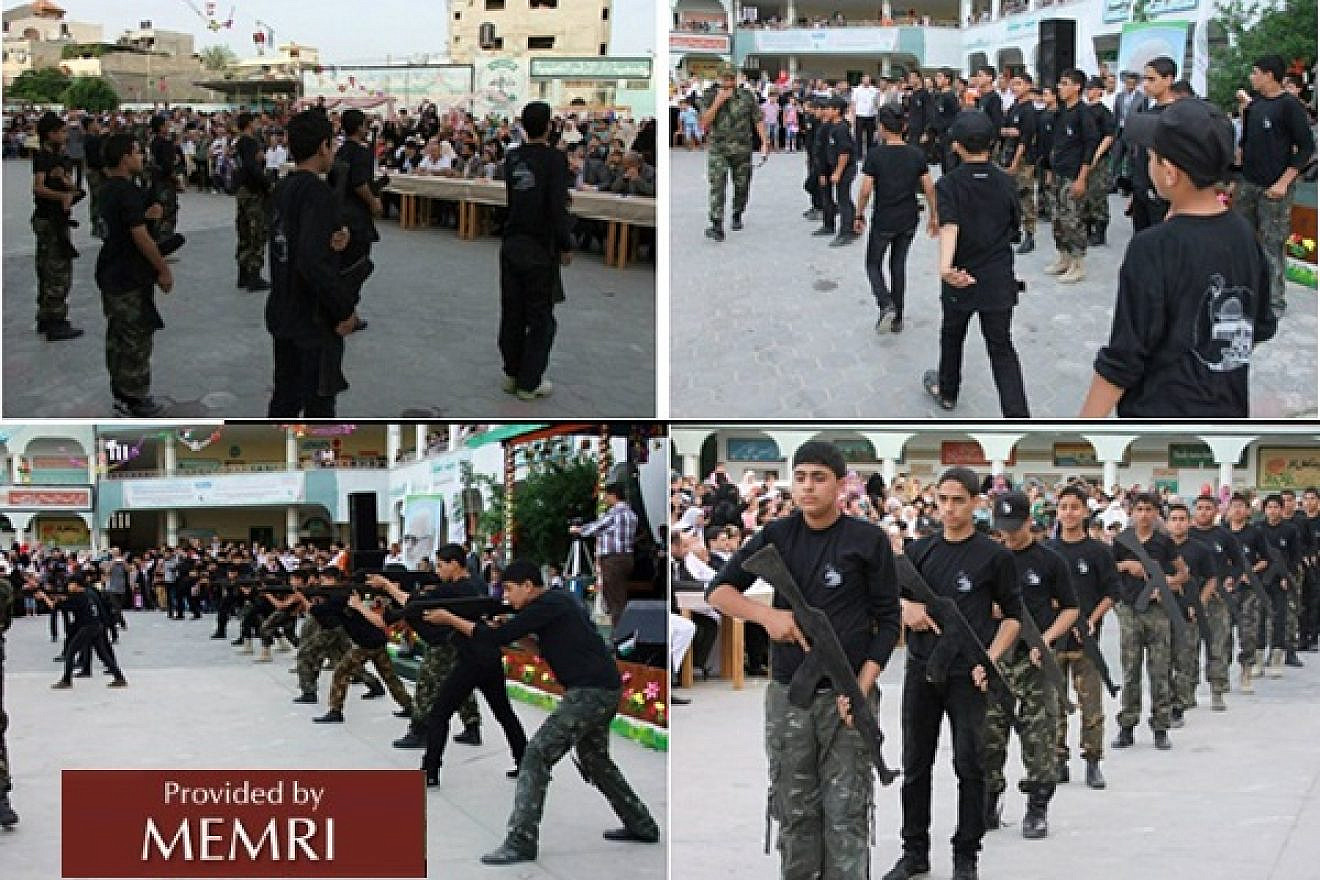 Futuwwa Graduation ceremony at Dar Al-Arqam school (source: facebook.com/ArqamSchools, June 4, 2014) (MEMRI)