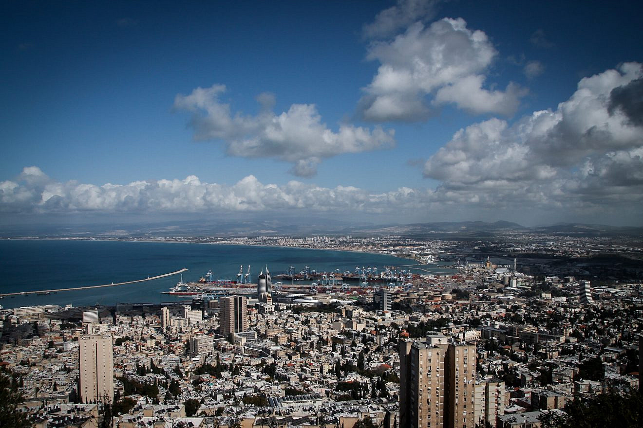 View of the port in the northern Israeli city of Haifa. Credit: Marcelo Sus/Flash90.
