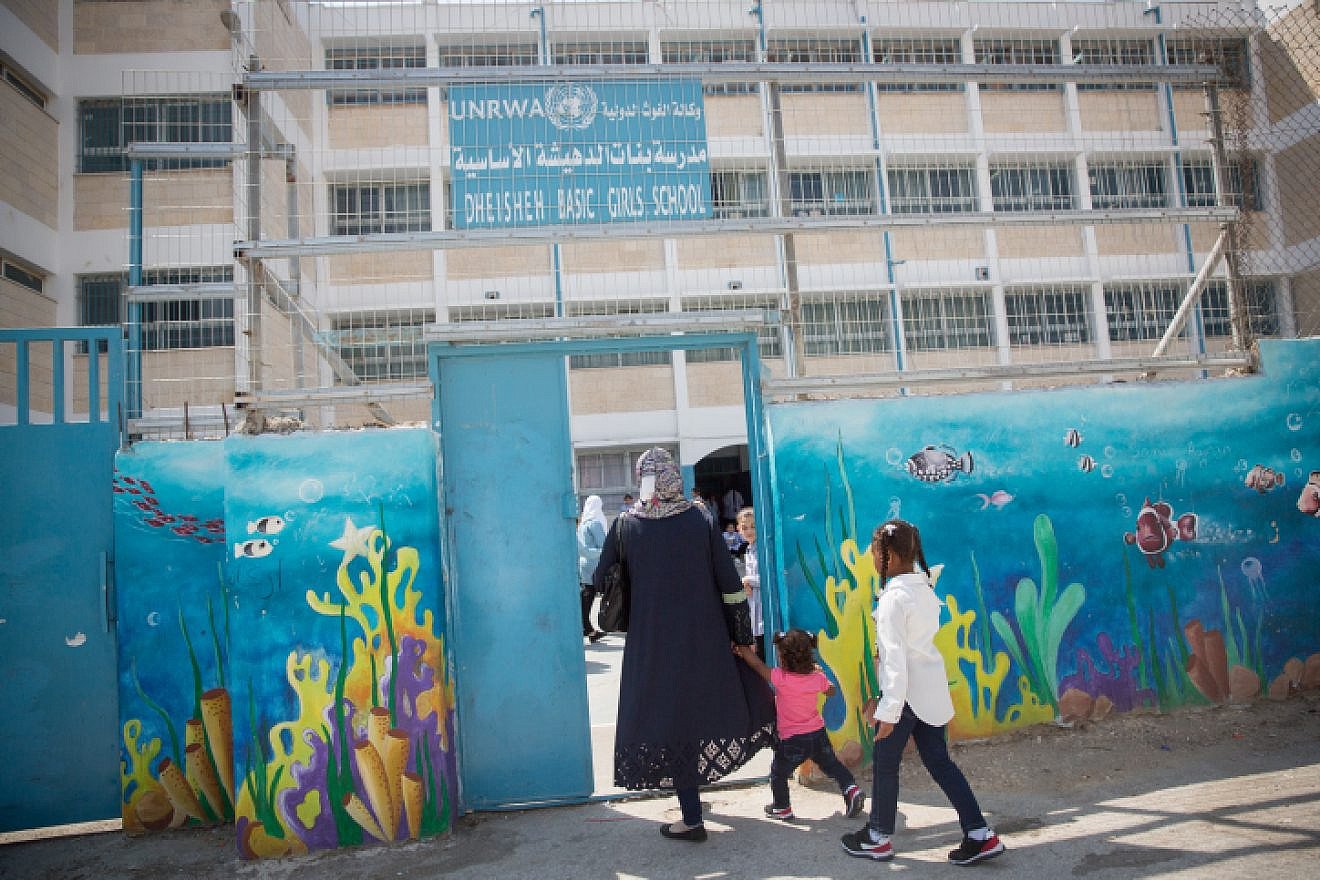 A view of the Dheisheh Girls School at the Dheisheh Camp in the city of Bethlehem on Aug. 30, 2018. Photo by Miriam Alster/Flash90.