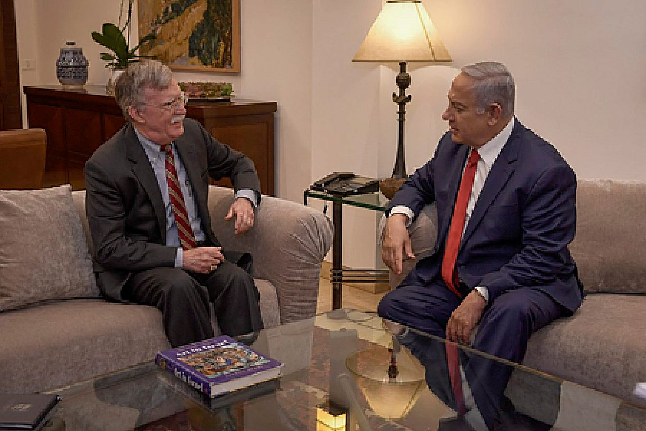 U.S. National Security Advisor John Bolton with Israeli Prime Minister Benjamin Netanyahu at the Prime Minister’s Residence in Jerusalem, Jan. 6, 2019. Credit: Matty Stern/U.S. Embassy Jerusalem.