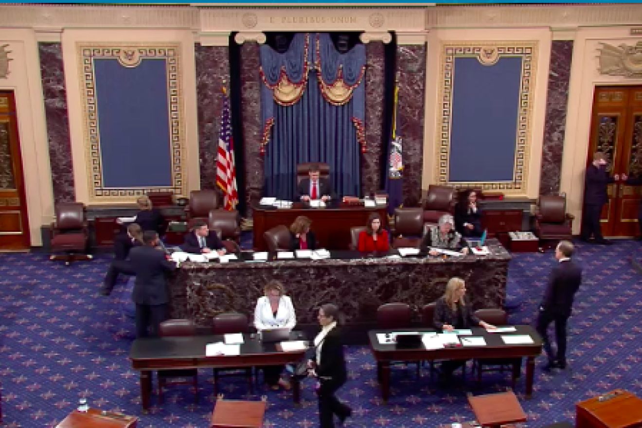 U.S. Senate in session on Jan. 10, 2019. Credit: Screenshot.