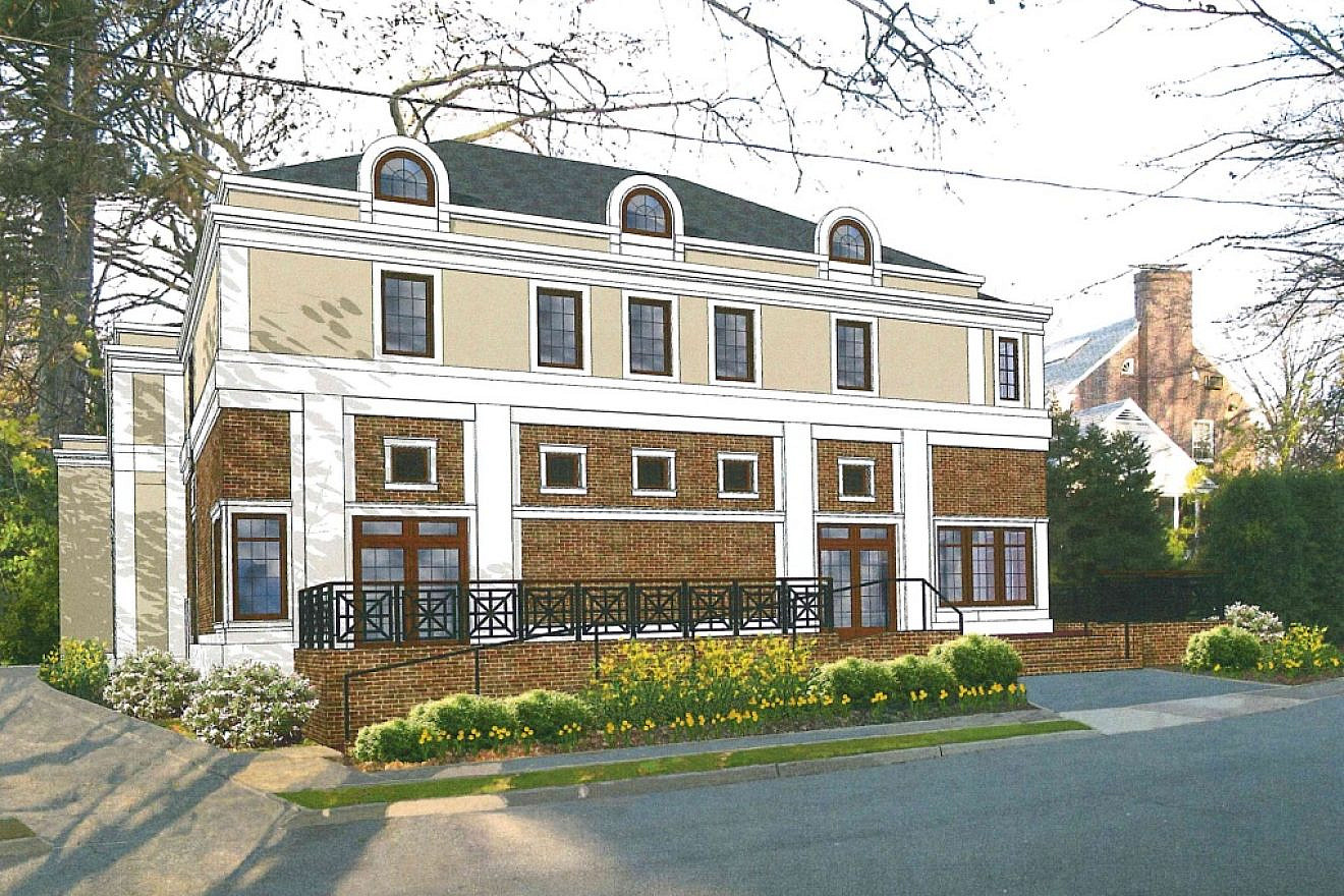 A rendering of the Shomrei Torah synagogue that will be built in Clifton, New Jersey. Courtesy.