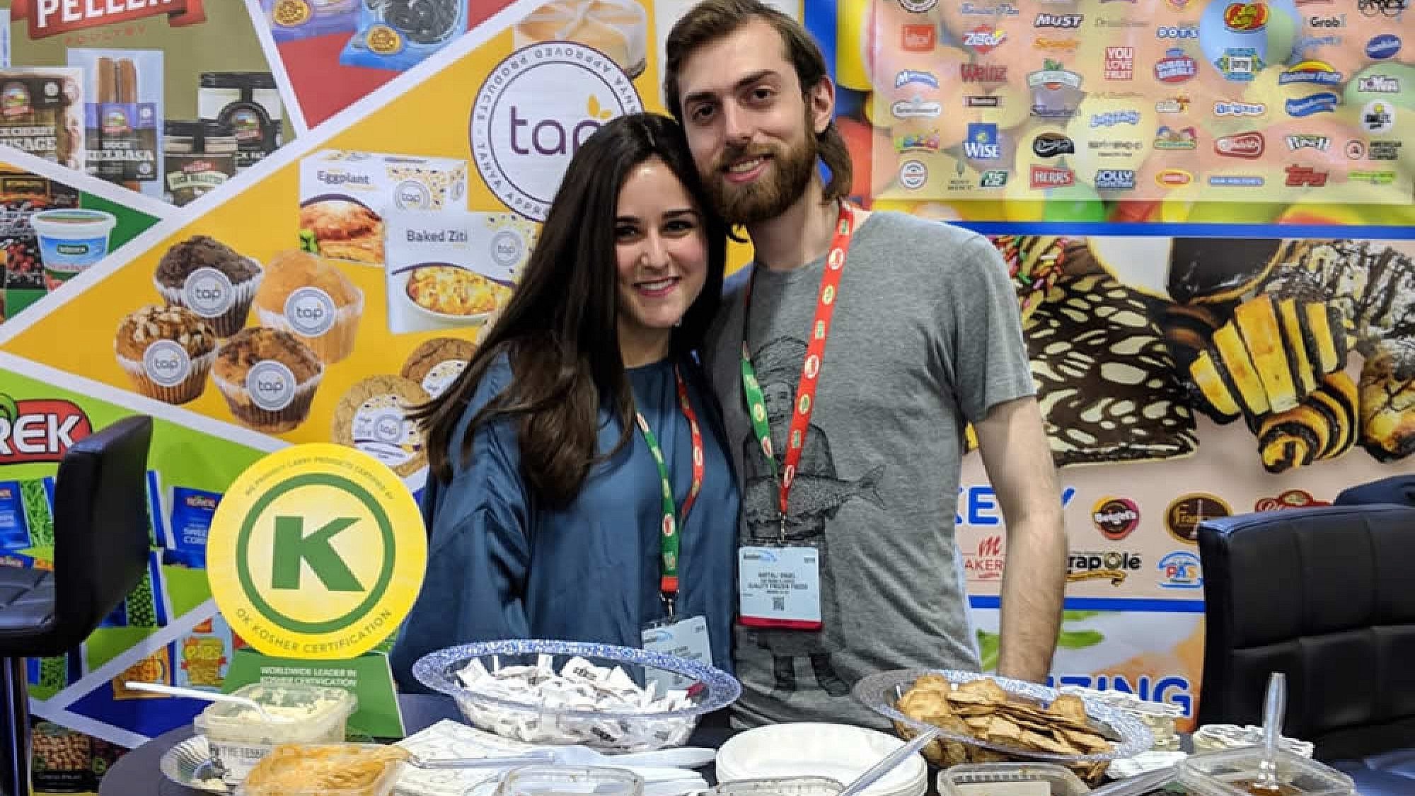Naftali and Remi Engel, at Kosherfest 2018. Credit: Courtesy.