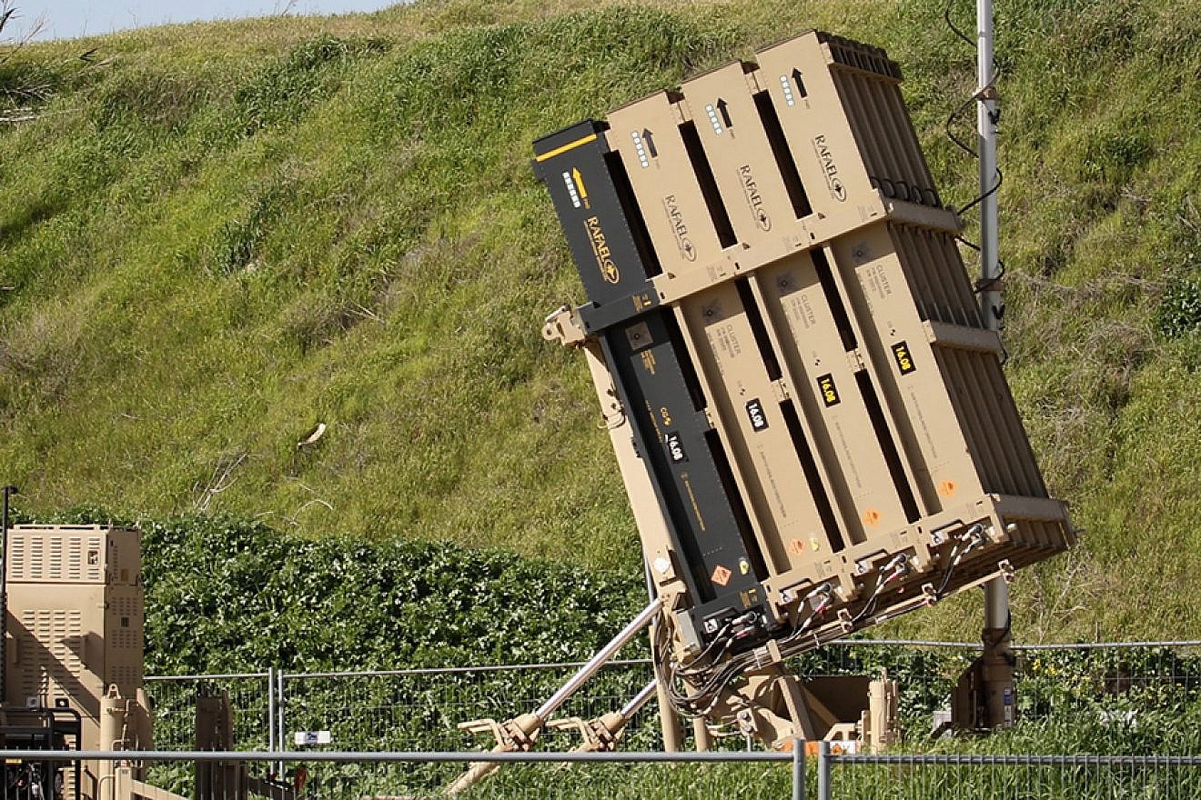 View of an Iron Dome air-defense missile system in central Israel installed following tensions with Syria and in Israel’s south, Jan. 25, 2019. Photo by Flash90.