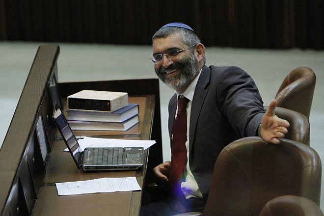 Right-wing Knesset member Michael Ben-Ari at a a plenum session on Aug. 9, 2010. Photo by Miriam Alster/Flash90.
