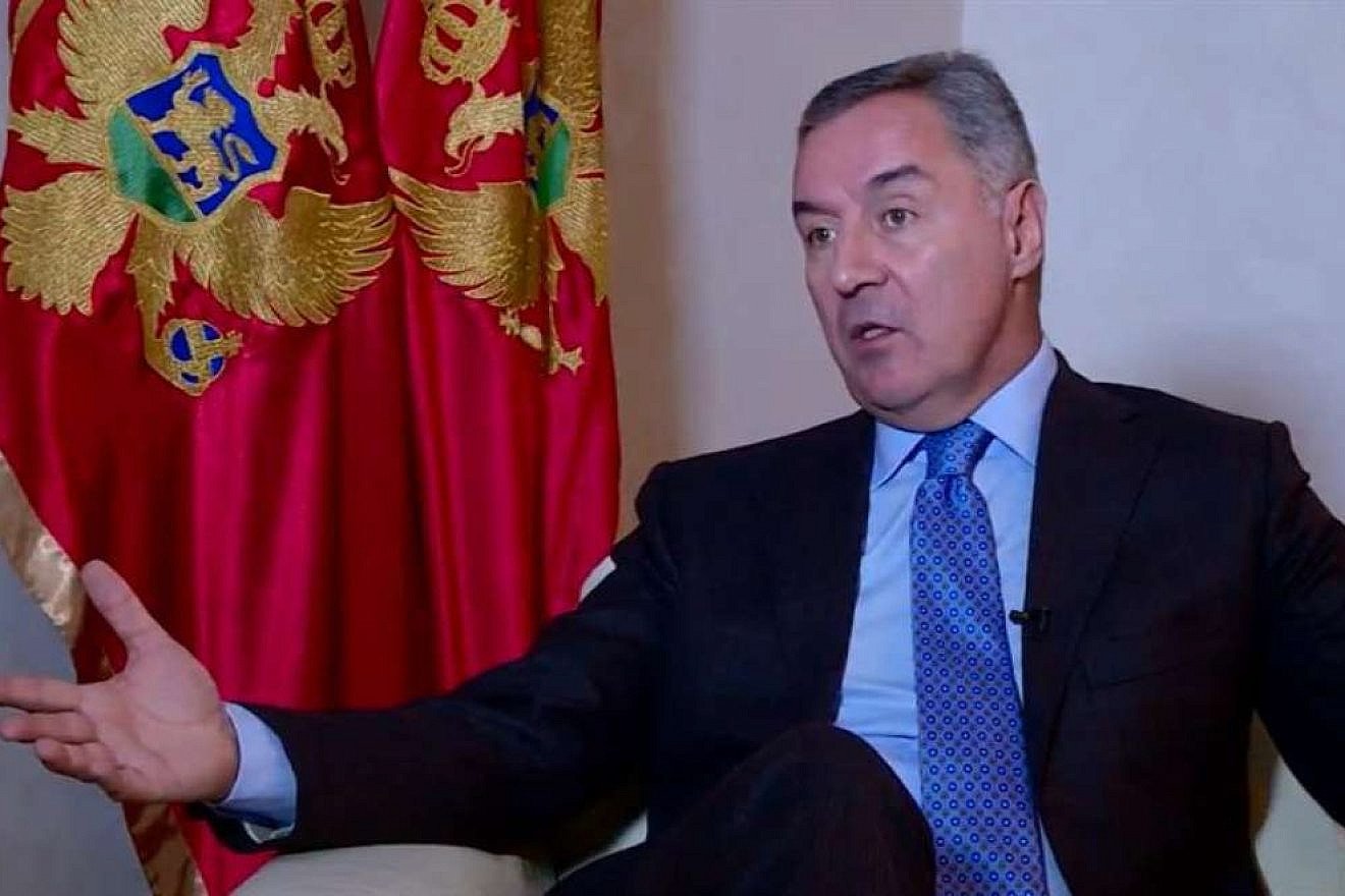 President Milo Dukanovic of Montenegro was honored in Brussels with the first-ever European King David Award by the European Jewish Association. Credit: European Jewish Press.